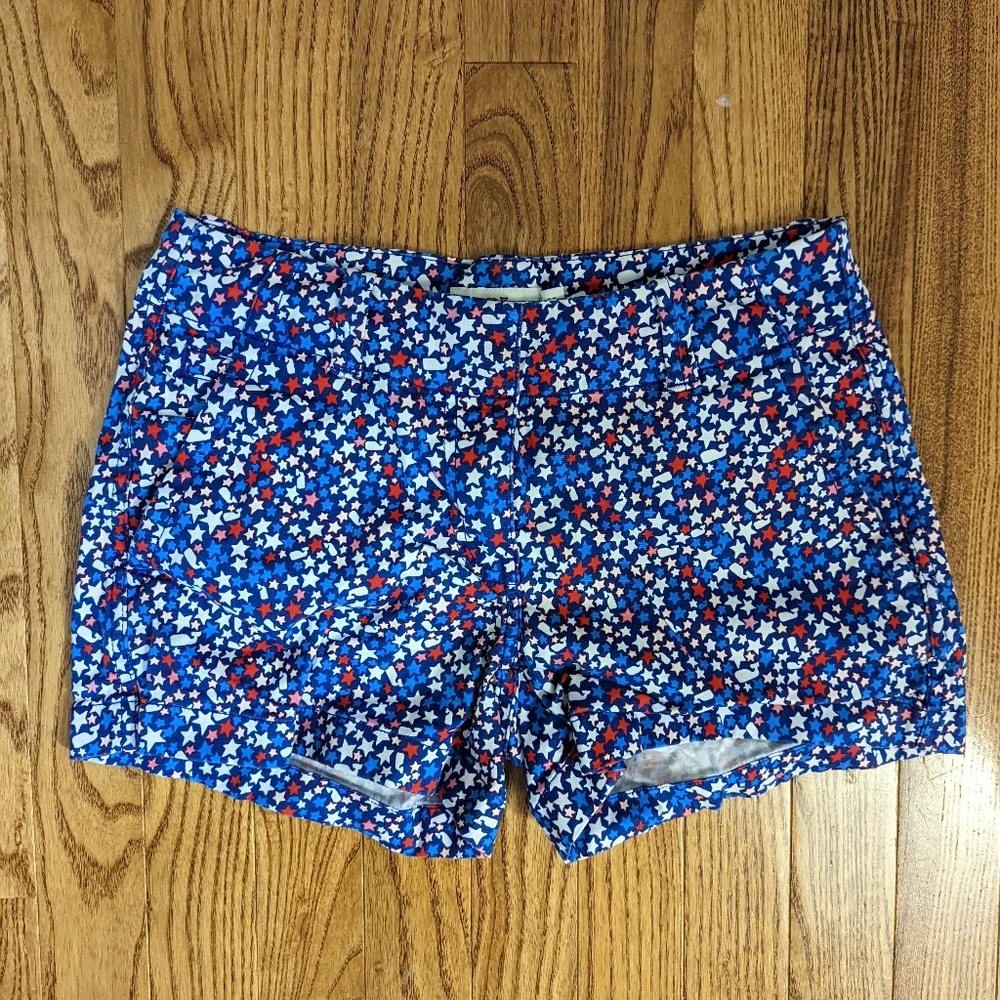 EUC Patriotic Red White And Blue Stars July 4th Vineyard‎ Vines Shorts